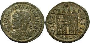 1 Follis /  AE3 Imperio romano de Occidente (285-476) Bronce Constancio II (317 - 361)