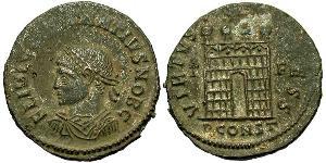 1 Follis /  AE3 Imperio romano de Occidente (285-476) Bronce Constancio II (317 - 361)