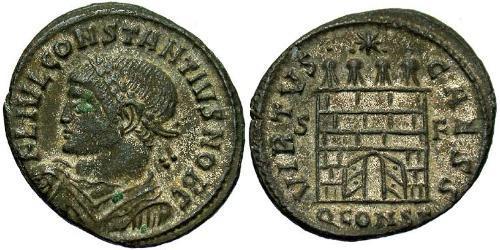 1 Follis /  AE3 Imperio romano de Occidente (285-476) Bronce Constancio II (317 - 361)