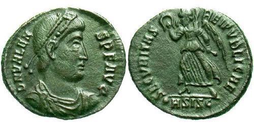 1 Follis /  AE3 Byzantine Empire (330-1453) Bronze Valens (328-378)