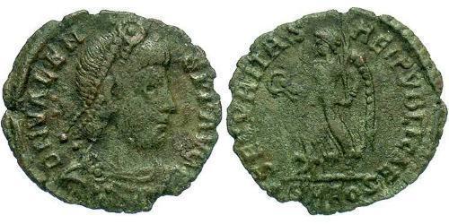 1 Follis /  AE3 Byzantine Empire (330-1453) Bronze Valens (328-378)