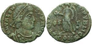 1 Follis /  AE3 Byzantinisches Reich (330-1453) Bronze Valens (328-378)