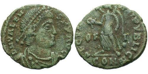 1 Follis /  AE3 Byzantinisches Reich (330-1453) Bronze Valens (328-378)