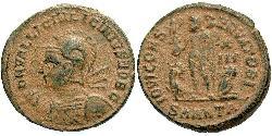 1 Follis /  AE3 Empire romain (27BC-395) Bronze Licinius II (315-326)