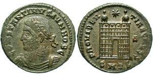 1 Follis /  AE3 Empire romain (27BC-395) Bronze Constance II (317 - 361)