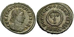 1 Follis /  AE3 Empire romain (27BC-395) Bronze Constantin I (272 - 337)