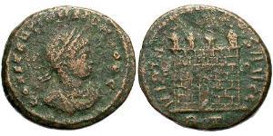 1 Follis /  AE3 Empire romain (27BC-395) Bronze Constance II (317 - 361)