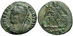 1 Follis /  AE3 Empire romain (27BC-395) Bronze Constantin I (272 - 337)