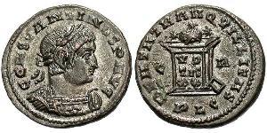 1 Follis /  AE3 Empire romain (27BC-395) Bronze Constantin I (272 - 337)