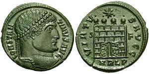 1 Follis /  AE3 Empire romain (27BC-395) Bronze Constantin I (272 - 337)