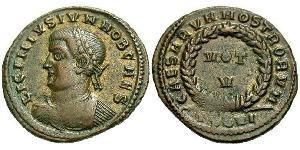 1 Follis /  AE3 Empire romain (27BC-395) Bronze Licinius II (315-326)