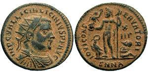 1 Follis /  AE3 Empire romain (27BC-395) Bronze Licinius I (265-324)