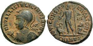 1 Follis /  AE3 Empire romain (27BC-395) Bronze Licinius II (315-326)