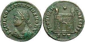 1 Follis /  AE3 Empire romain (27BC-395) Bronze Constance II (317 - 361)