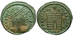 1 Follis /  AE3 Empire romain (27BC-395) Bronze Constantin I (272 - 337)