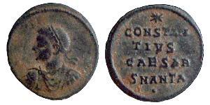 1 Follis /  AE3 Empire romain (27BC-395) Bronze Constance II (317 - 361)