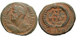 1 Follis /  AE3 Empire romain (27BC-395) Bronze Julien II  (331-363)