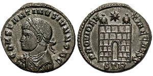 1 Follis /  AE3 Empire romain (27BC-395) Bronze Constance II (317 - 361)
