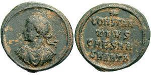1 Follis /  AE3 Empire romain (27BC-395) Bronze Constance II (317 - 361)