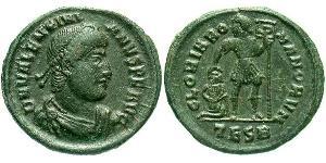 1 Follis /  AE3 Empire romain (27BC-395) Bronze Valentinien I (321-375)