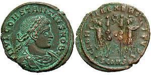 1 Follis /  AE3 Empire romain (27BC-395) Bronze Constance II (317 - 361)