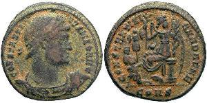 1 Follis /  AE3 Empire romain (27BC-395) Bronze Constantin I (272 - 337)