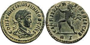 1 Follis /  AE3 Empire romain (27BC-395) Bronze Constance II (317 - 361)