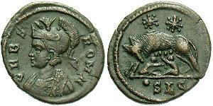 1 Follis /  AE3 Empire romain (27BC-395) Bronze Constantin I (272 - 337)