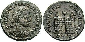 1 Follis /  AE3 Empire romain (27BC-395) Bronze Constance II (317 - 361)