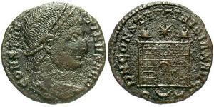 1 Follis /  AE3 Empire romain (27BC-395) Bronze Constantin I (272 - 337)
