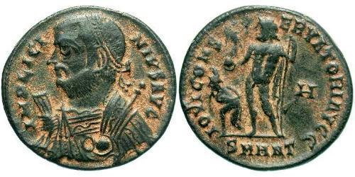 1 Follis /  AE3 Empire romain (27BC-395) Bronze Licinius I (265-324)