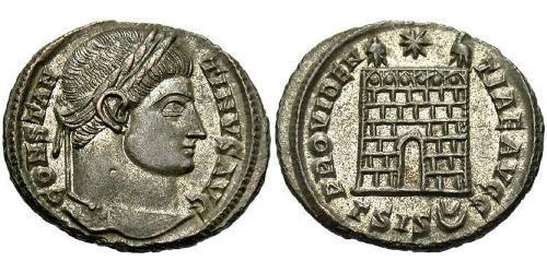 1 Follis /  AE3 Empire romain (27BC-395) Bronze Constantin I (272 - 337)