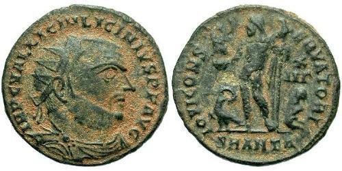 1 Follis /  AE3 Empire romain (27BC-395) Bronze Licinius I (265-324)