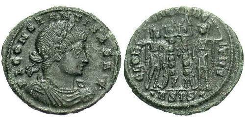 1 Follis /  AE3 Empire romain (27BC-395) Bronze Constant I (320-350)