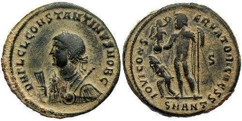 1 Follis /  AE3 Empire romain (27BC-395) Bronze Constance II (317 - 361)