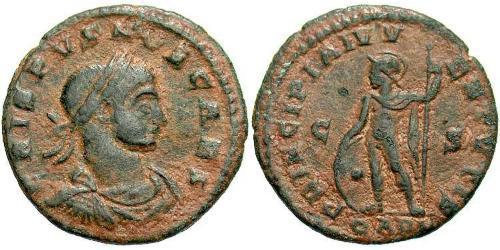 1 Follis /  AE3 Empire romain (27BC-395) Bronze Crispus (305 - 326)