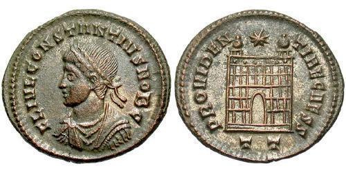 1 Follis /  AE3 Empire romain (27BC-395) Bronze Constance II (317 - 361)