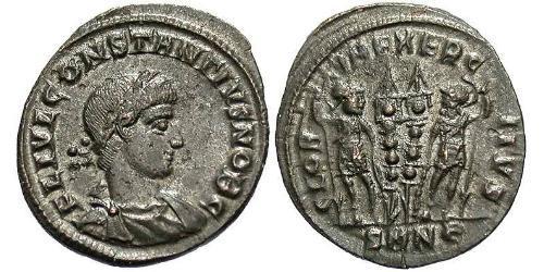 1 Follis /  AE3 Empire romain (27BC-395) Bronze Constance II (317 - 361)