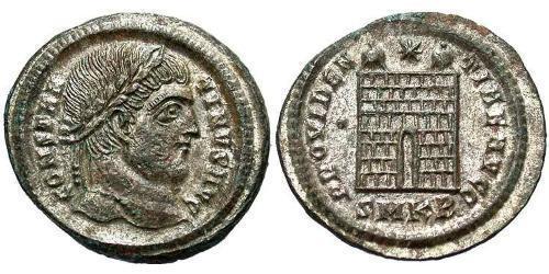 1 Follis /  AE3 Empire romain (27BC-395) Bronze Constantin I (272 - 337)