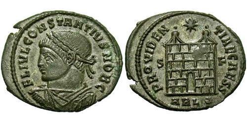 1 Follis /  AE3 Empire romain (27BC-395) Bronze Constance II (317 - 361)
