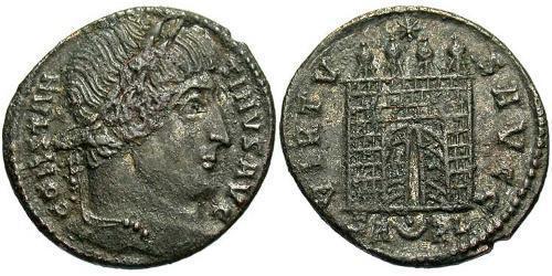 1 Follis /  AE3 Empire romain (27BC-395) Bronze Constantin I (272 - 337)