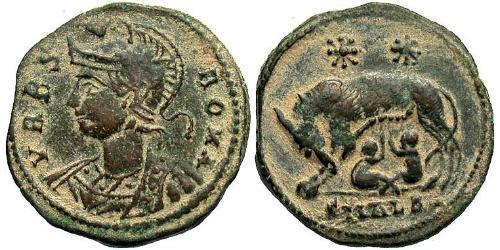 1 Follis /  AE3 Empire romain (27BC-395) Bronze Constantin I (272 - 337)