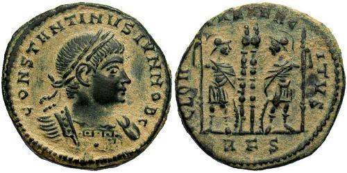 1 Follis /  AE3 Empire romain (27BC-395) Bronze Constance II (317 - 361)