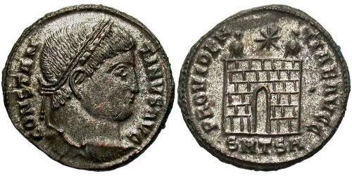 1 Follis /  AE3 Empire romain (27BC-395) Bronze Constantin I (272 - 337)