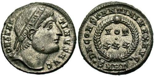 1 Follis /  AE3 Empire romain (27BC-395) Bronze Constantin I (272 - 337)