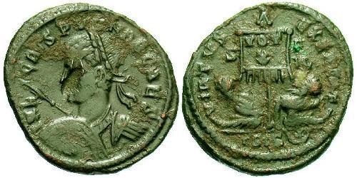 1 Follis /  AE3 Empire romain (27BC-395) Bronze Crispus (305 - 326)