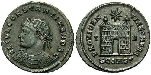 1 Follis /  AE3 Empire romain d