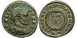 1 Follis /  AE3 Roman Empire (27BC-395) Bronze Crispus (305 - 326)