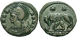 1 Follis /  AE3 Roman Empire (27BC-395) Bronze Constantine I (272 - 337)