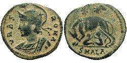 1 Follis /  AE3 Roman Empire (27BC-395) Bronze Constantine I (272 - 337)